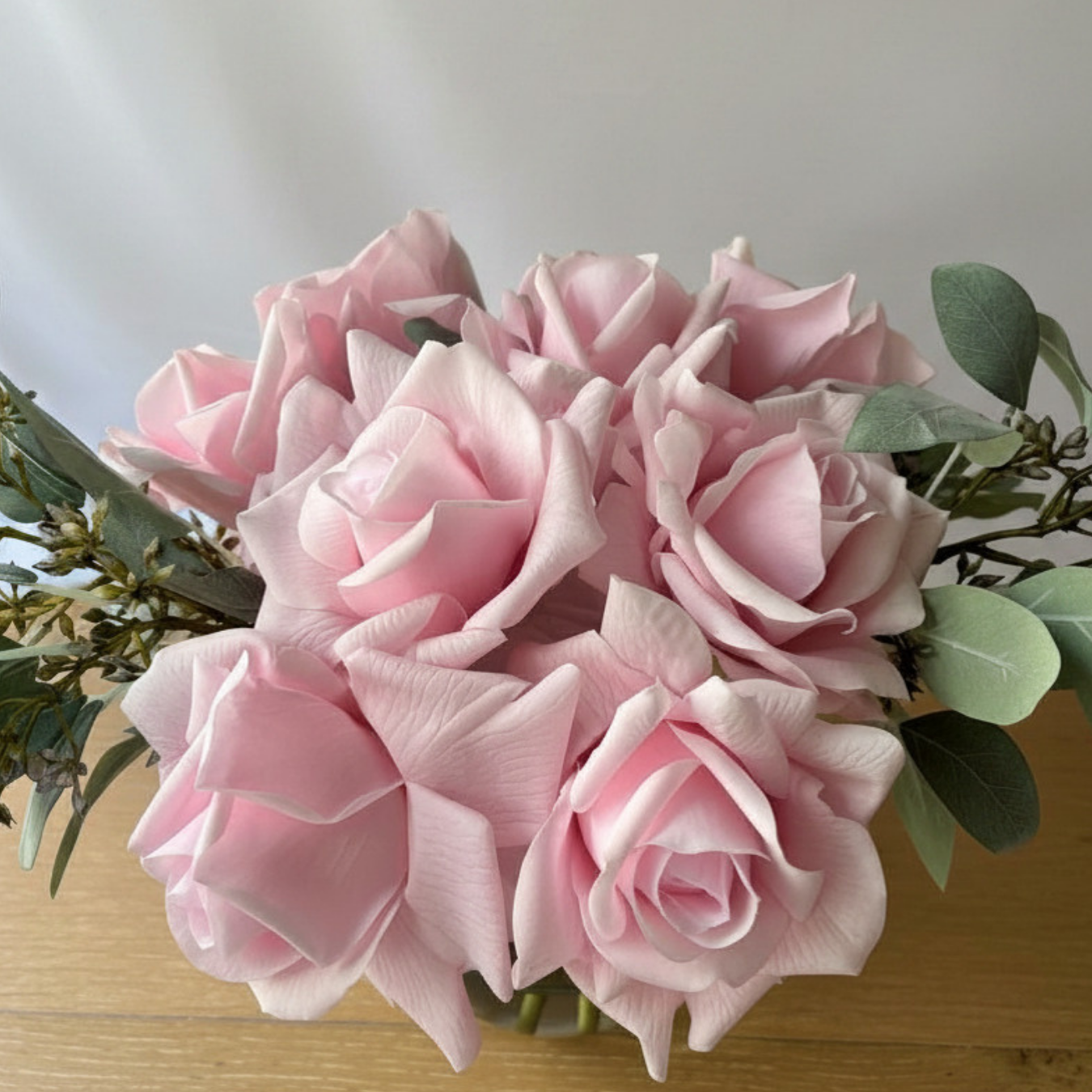 Blush Romance Soft Pink Rose Arrangement