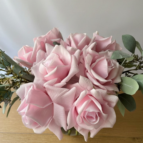 Blush Romance Soft Pink Rose Arrangement