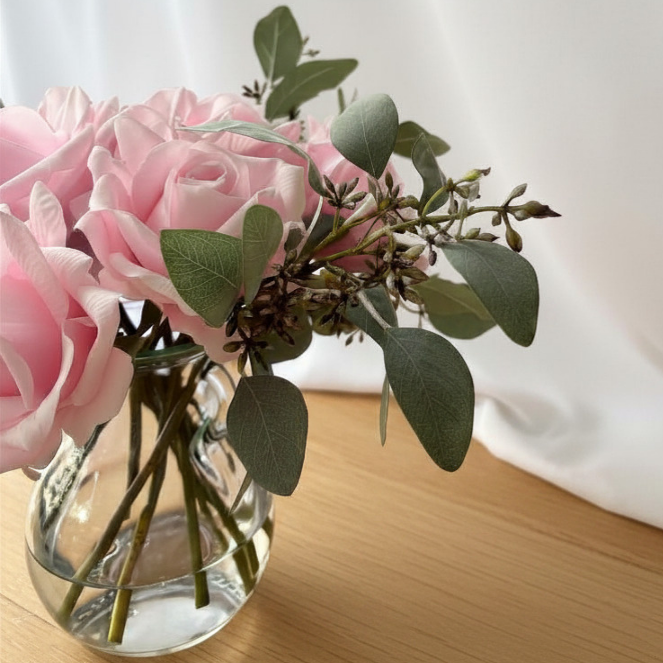 Blush Romance Soft Pink Rose Arrangement