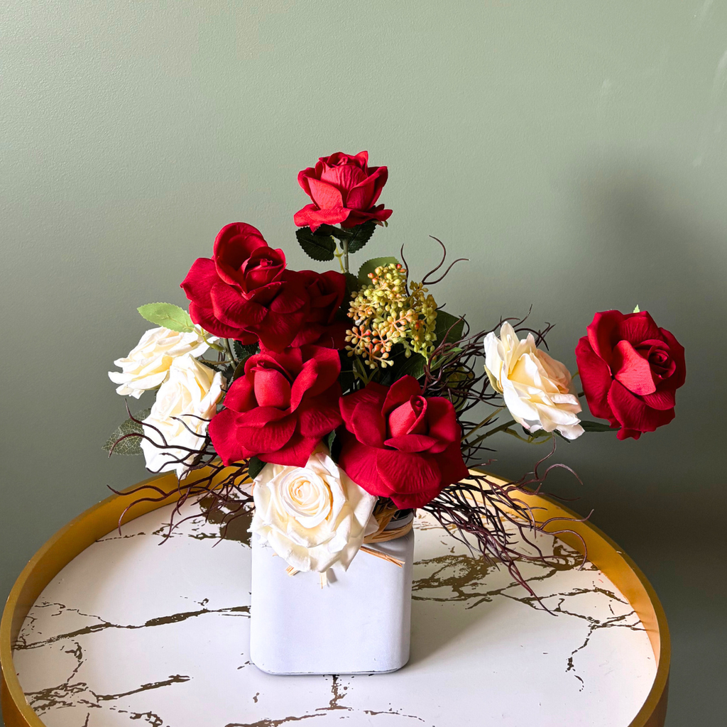 Crimson & Ivory - Flower Arranging Kit