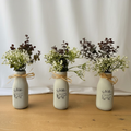 Farmhouse Baby’s Breath & Eucalyptus Vase Set